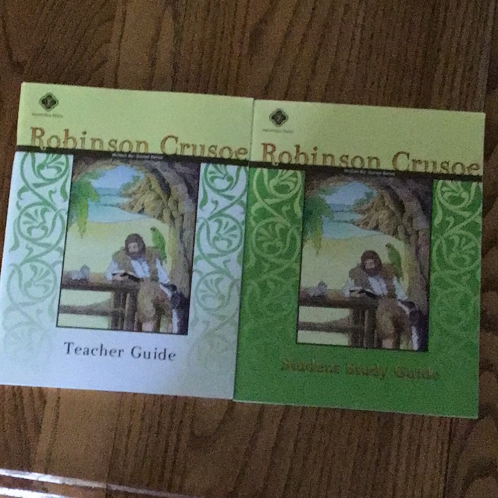 Memoria Press Robinson Crusoe Teacher and Student Study Guides